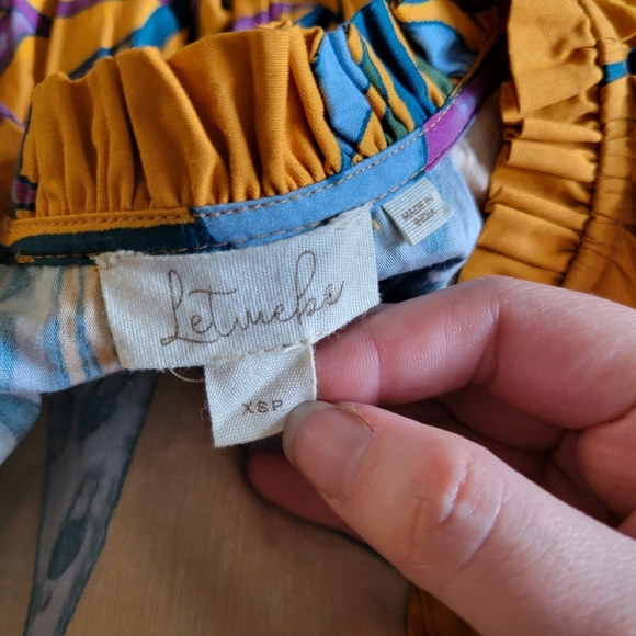 Anthropologie Let Me Be Yellow Spring Dress Size XS - Picture 3 of 3